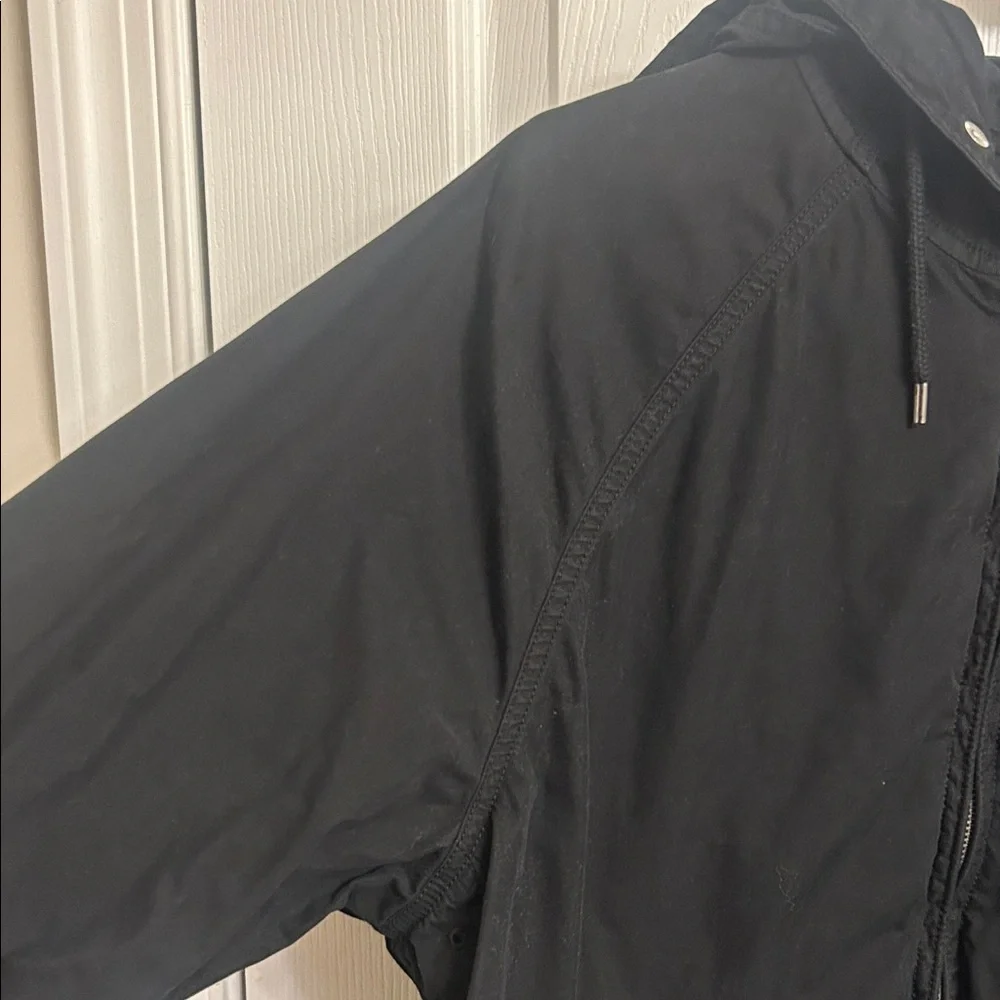 Polo by Ralph Lauren Black Windbreaker Jacket Cotton Nylon Size Large